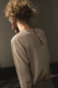 1990s Calvin Klein Taupe Silk Top