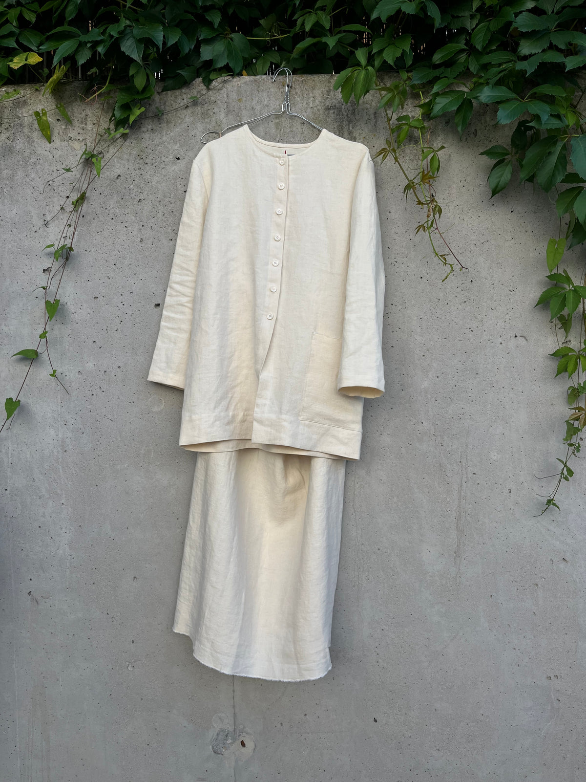 Ivory Lily Jacket and Skirt